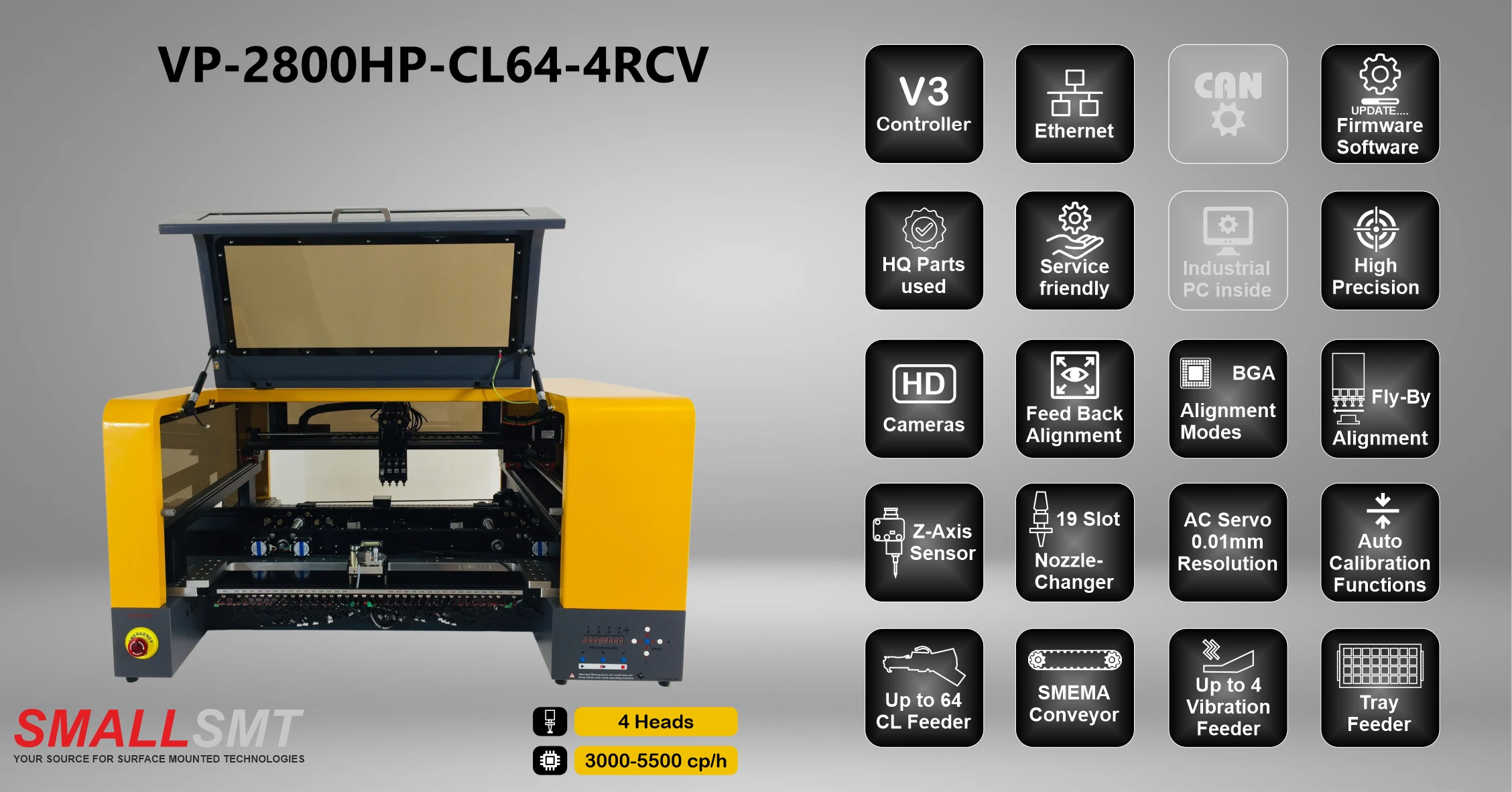SMALLSMT VP-2800HP-CL64-RCVBestückungsautomat